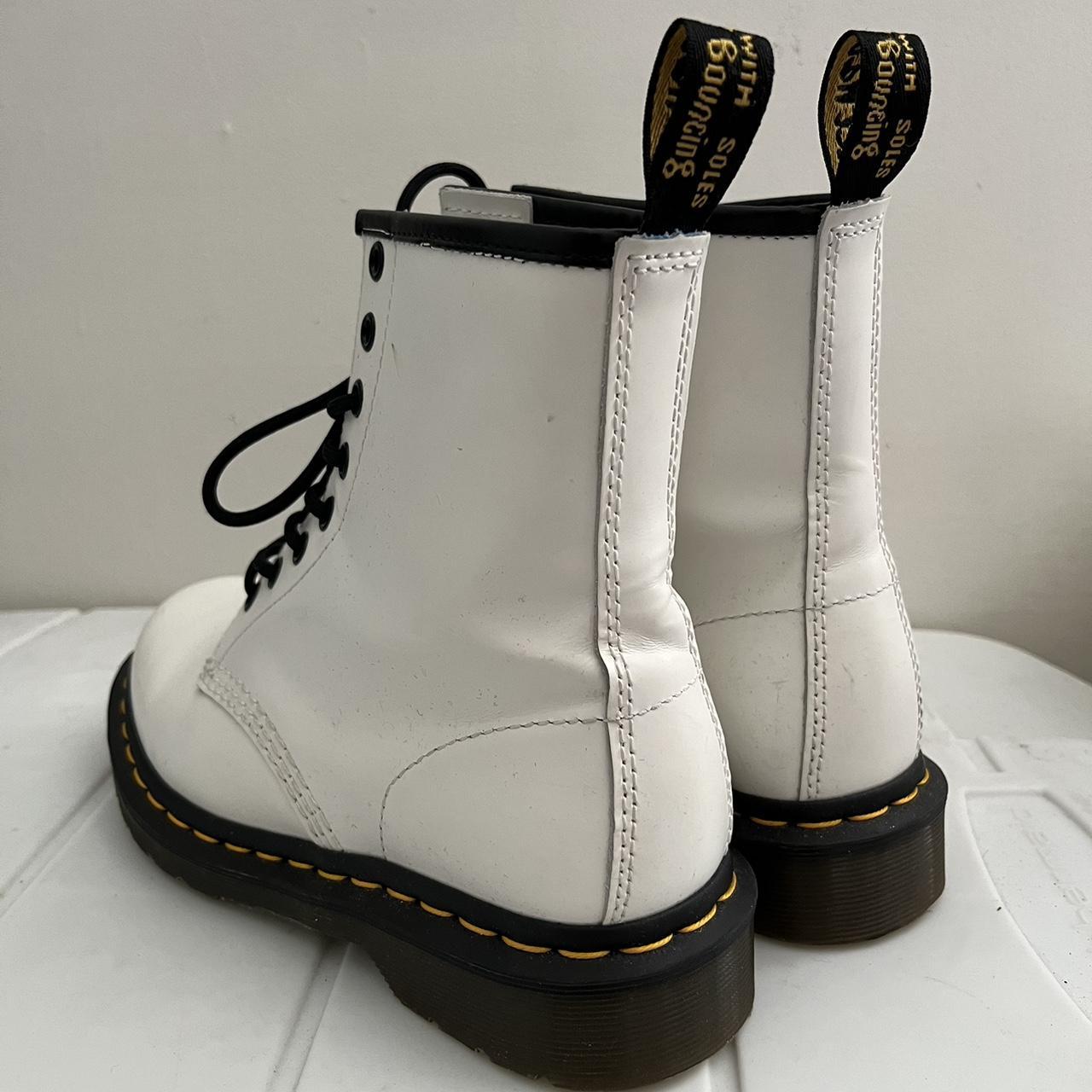 Doc marten white combat boot - Depop