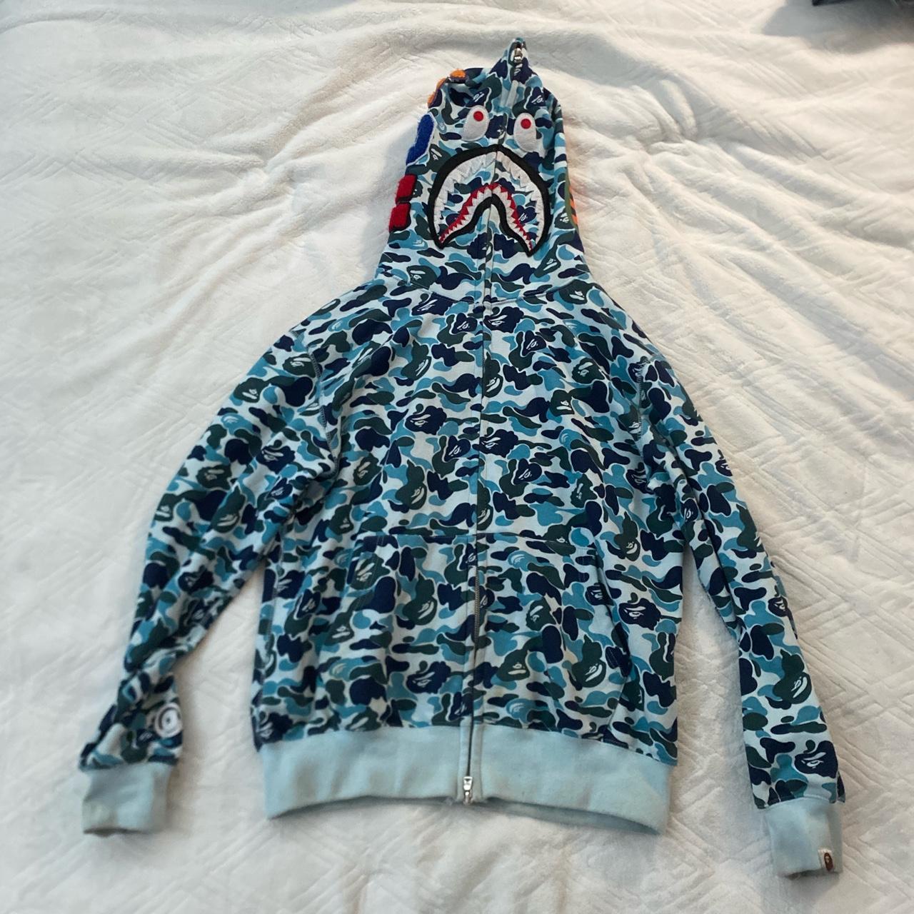 BAPE Men's Blue Jacket | Depop