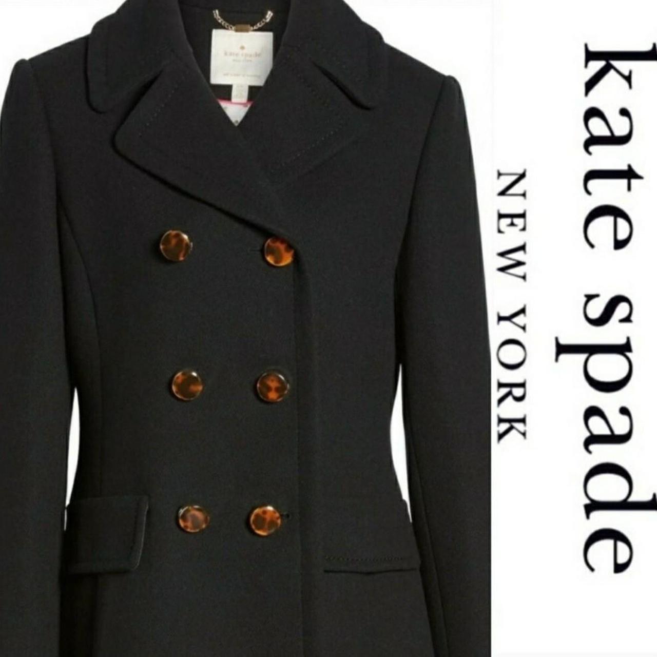 Kate spade sale bow back peacoat