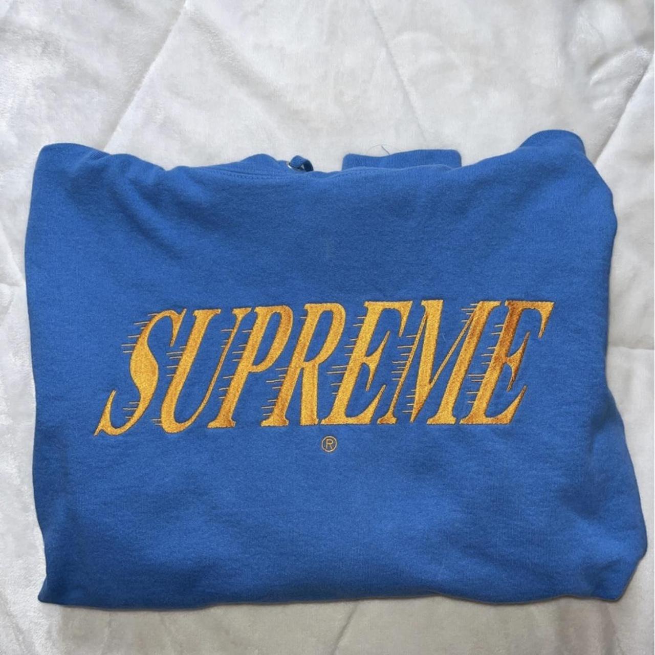 Supreme crossover hooded sweatshirt pale royal Clearance
