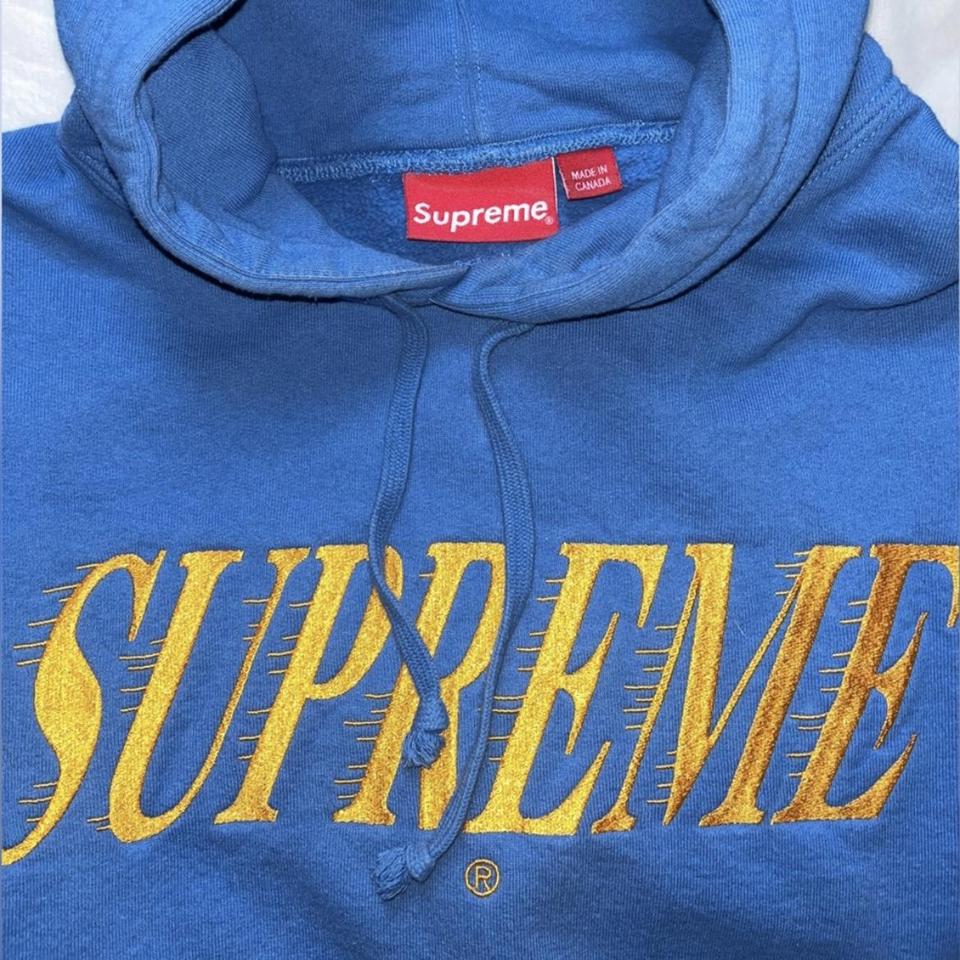 Supreme Crossover Hooded Sweatshirt in Pale... - Depop