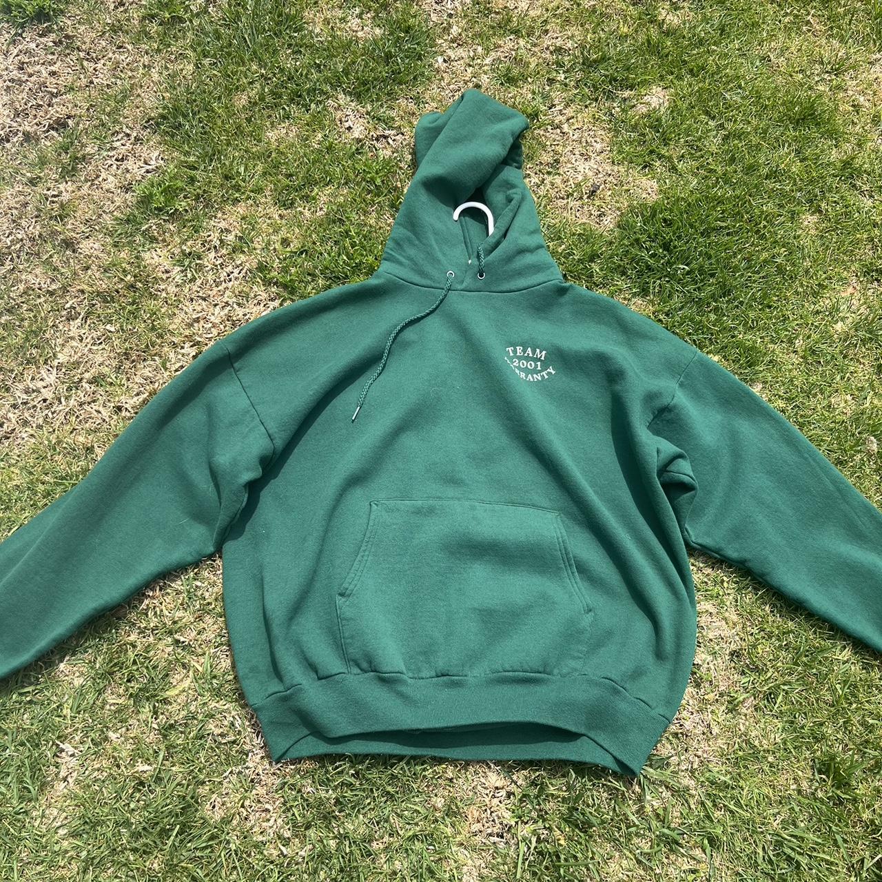 Green Oversized Hoodie Size L Depop