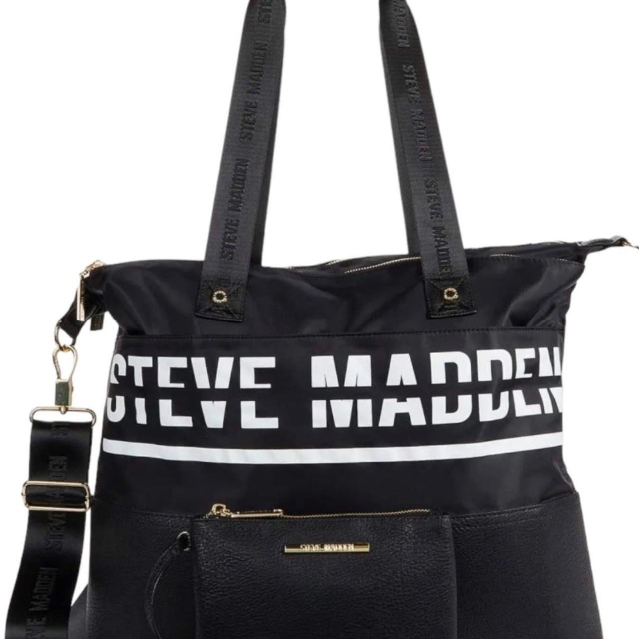 Steve madden discount black weekender bag