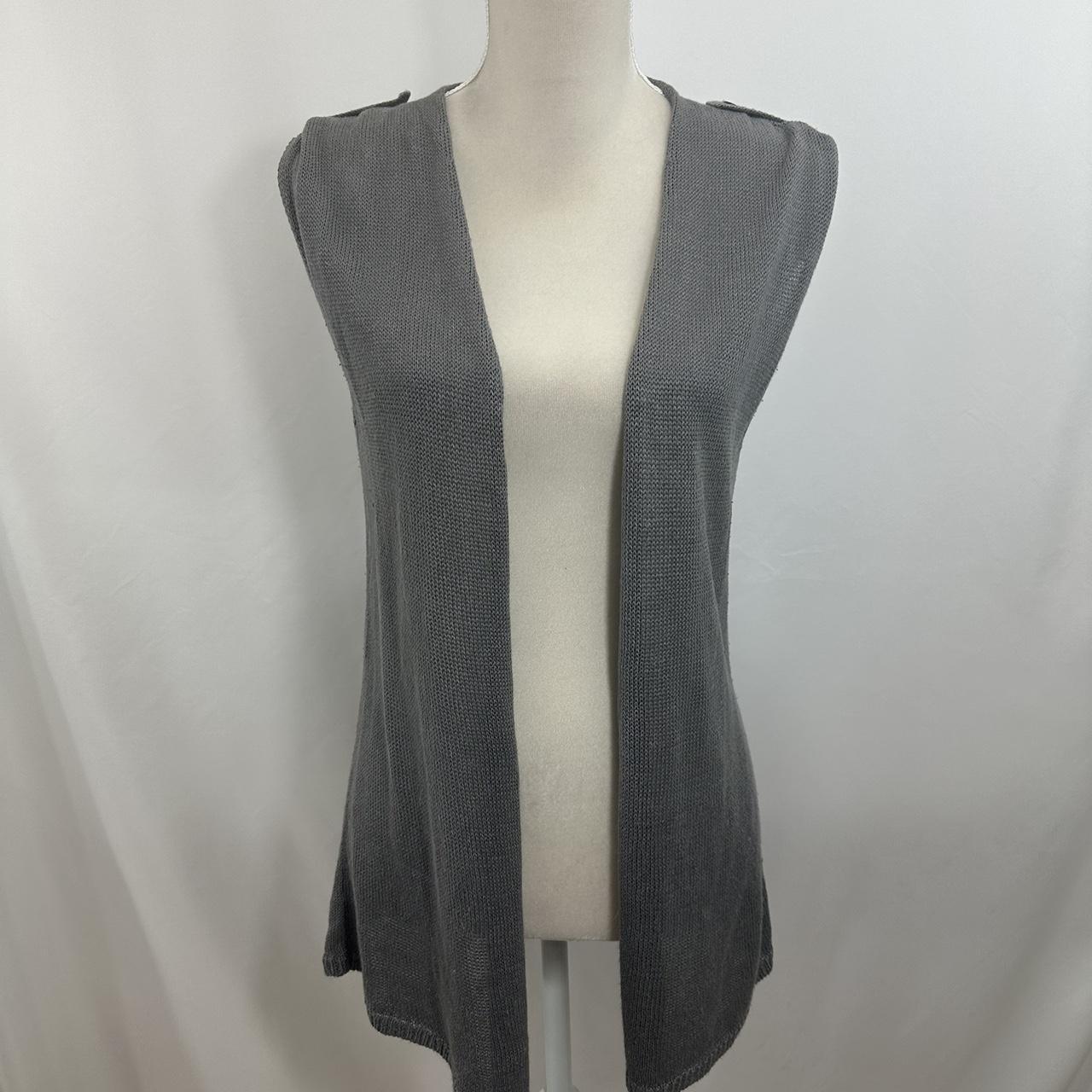 Elevate your style with this gray linen vest from - Depop