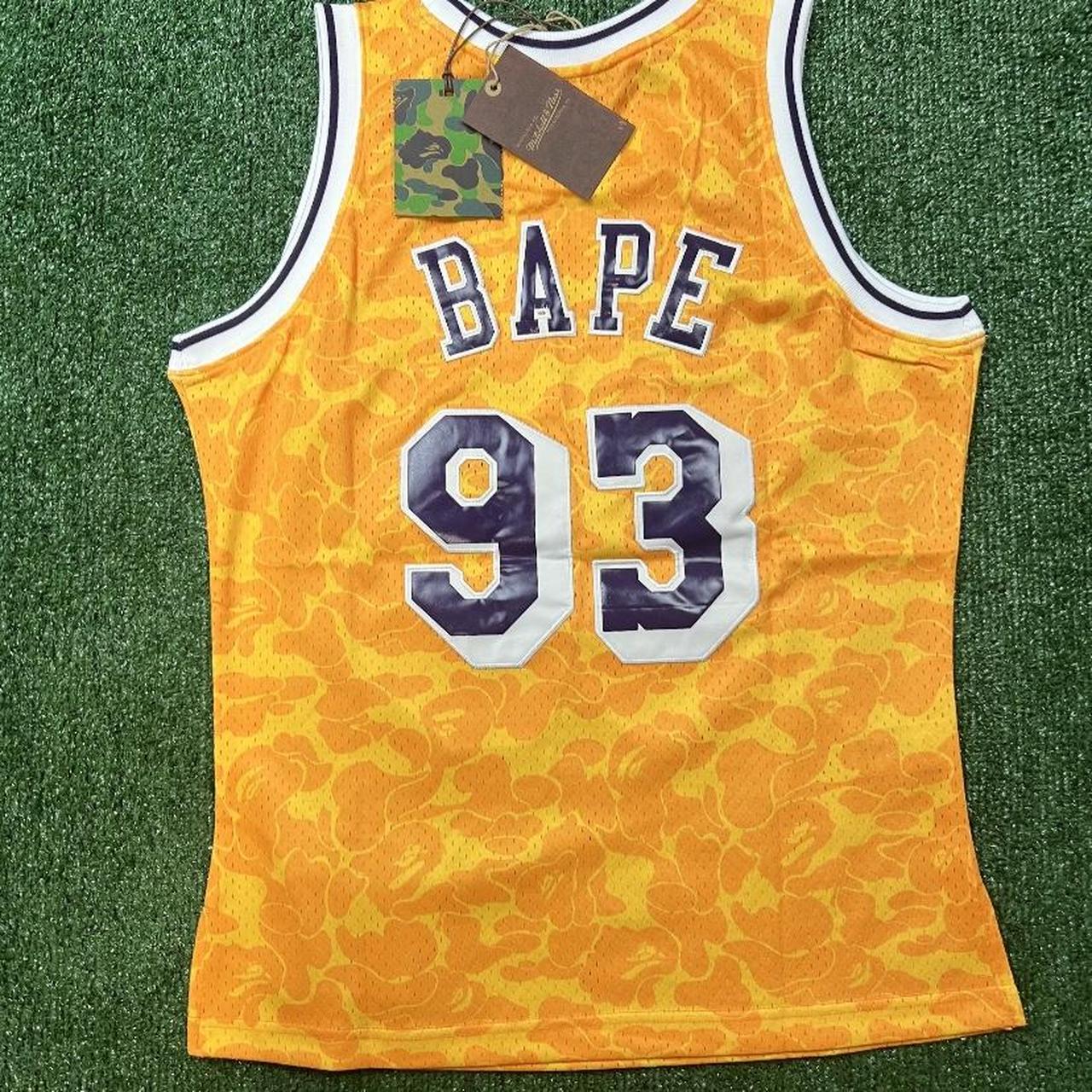 Bape x Mitchell & Ness Los Angeles Lakers Jersey Purple