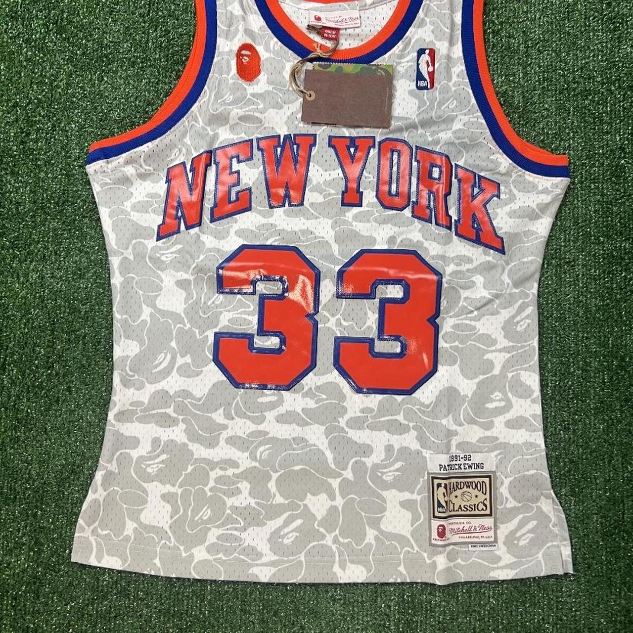 BAPE X MITCHELL & NESS NEW YORK KNICKS JERSEY TANK TOP MENS