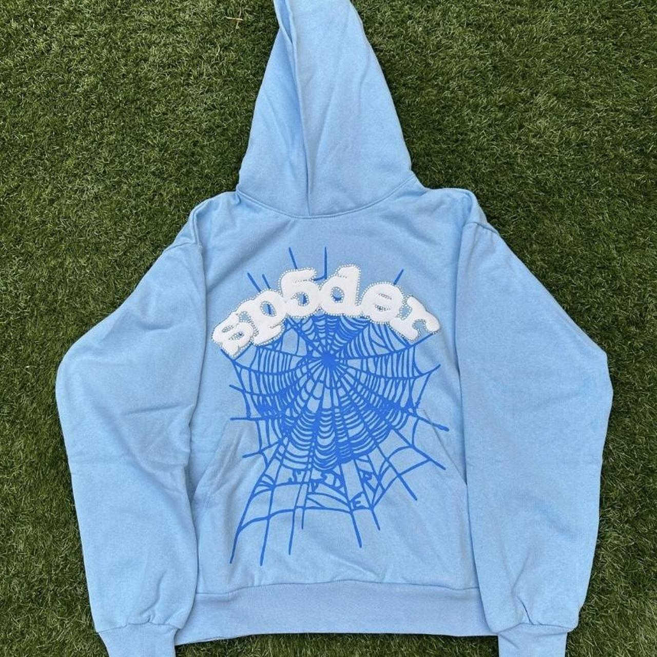 Sp5der Hoodie Sky Blue, #young thug...