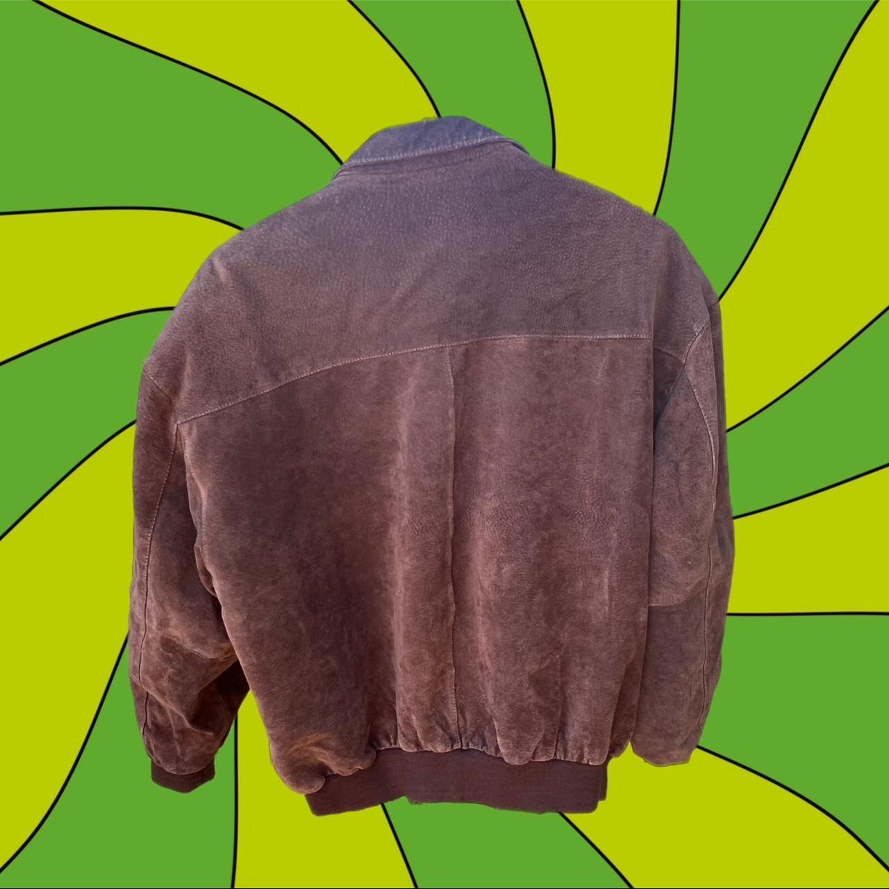 VINTAGE SUEDE LEATHER BOMBER JACKET PELLE vintage... Depop