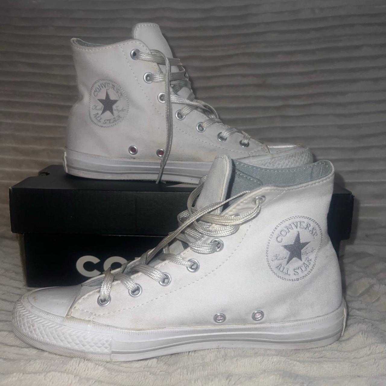 Fashion white converse womens size 6