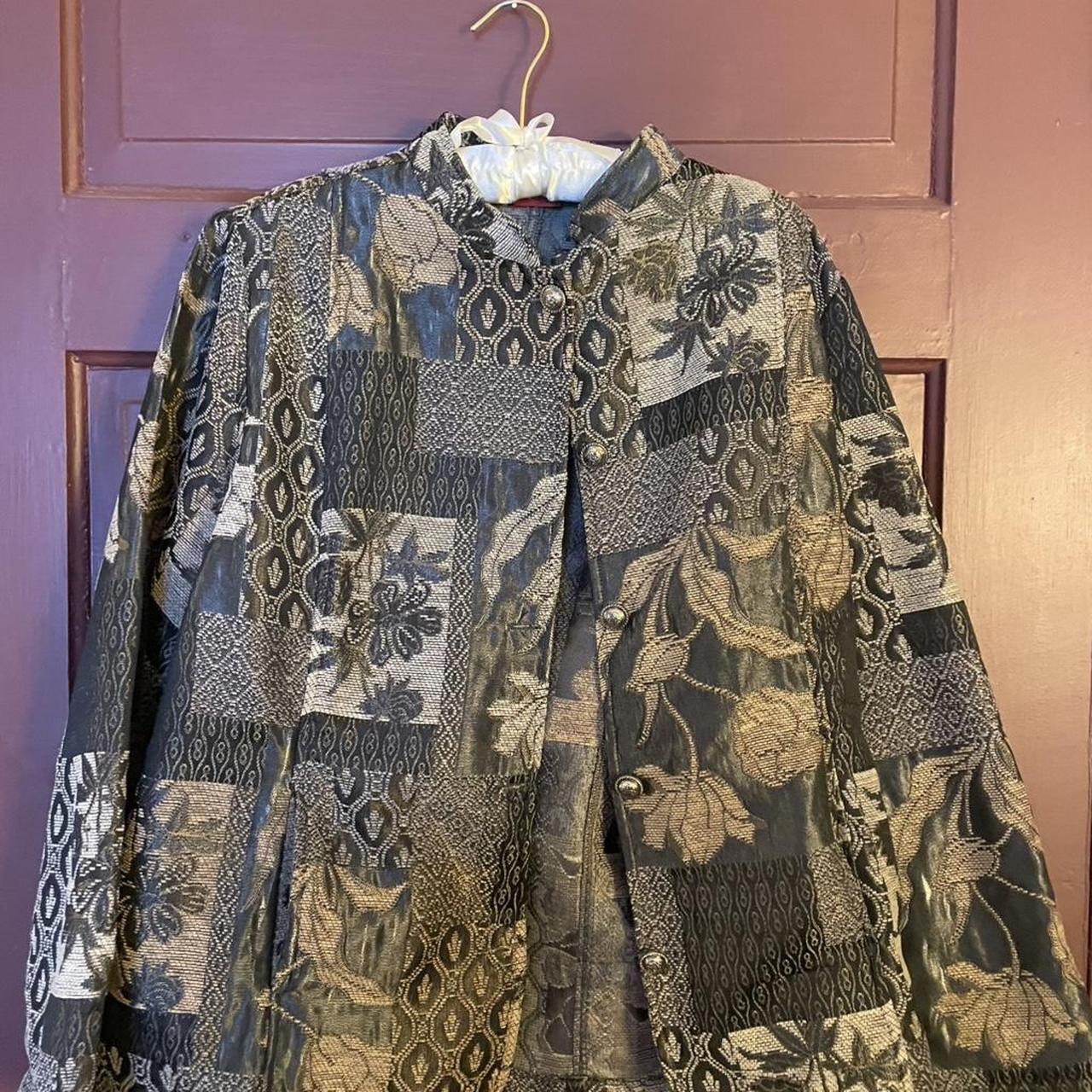 Women's Jacket - Multi/Green - L – patchwork butt… - image 1