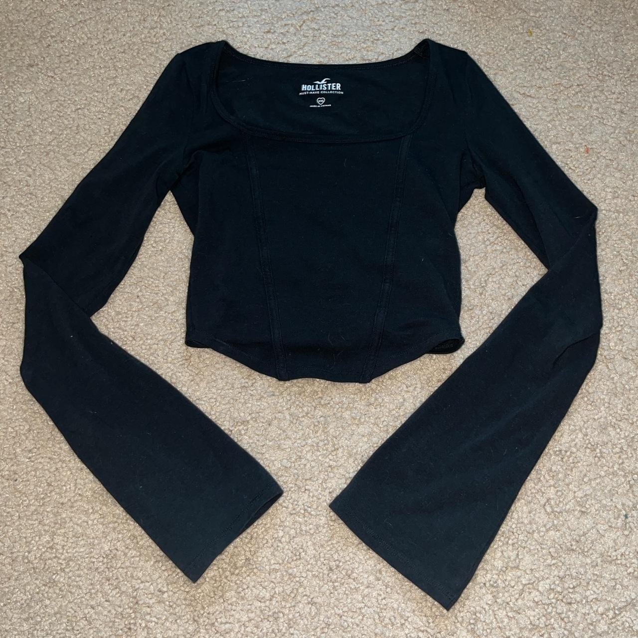 hollister bell sleeve baby tee, size xxs (i’m... Depop