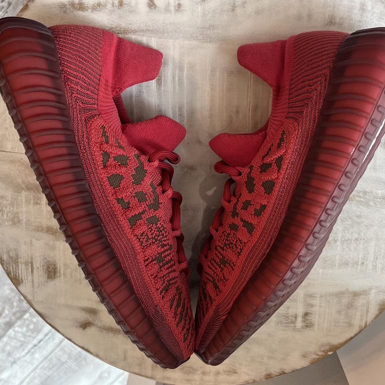 Yeezy Adidas 350 V2 CMPCT Slate Red Depop