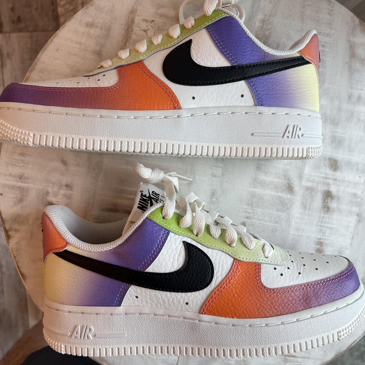 Nike Air Force 1 AF1 Multi-Color Gradient size 6.5w | Depop