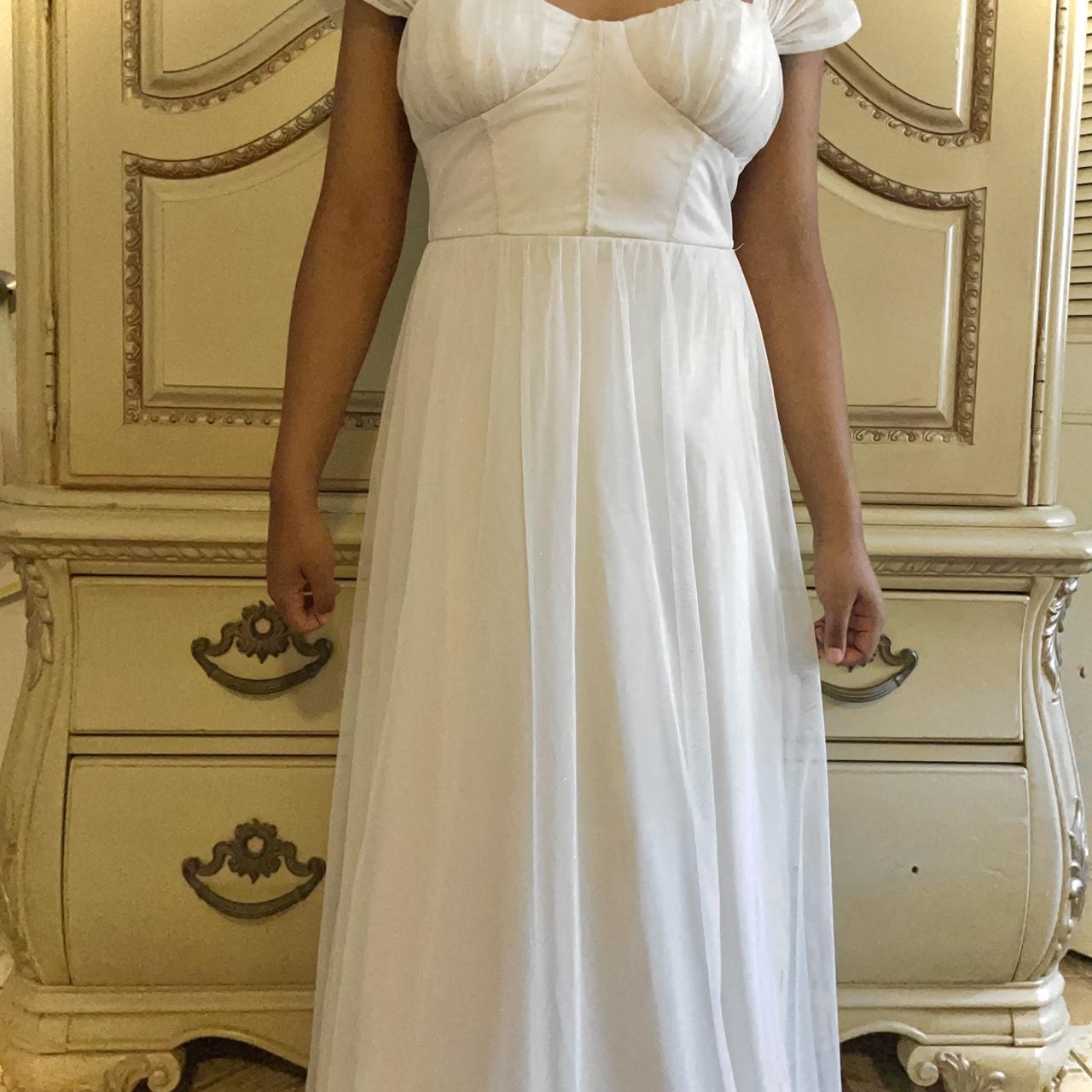 Beautiful white corseted dress 🤍 . . . New white... - Depop