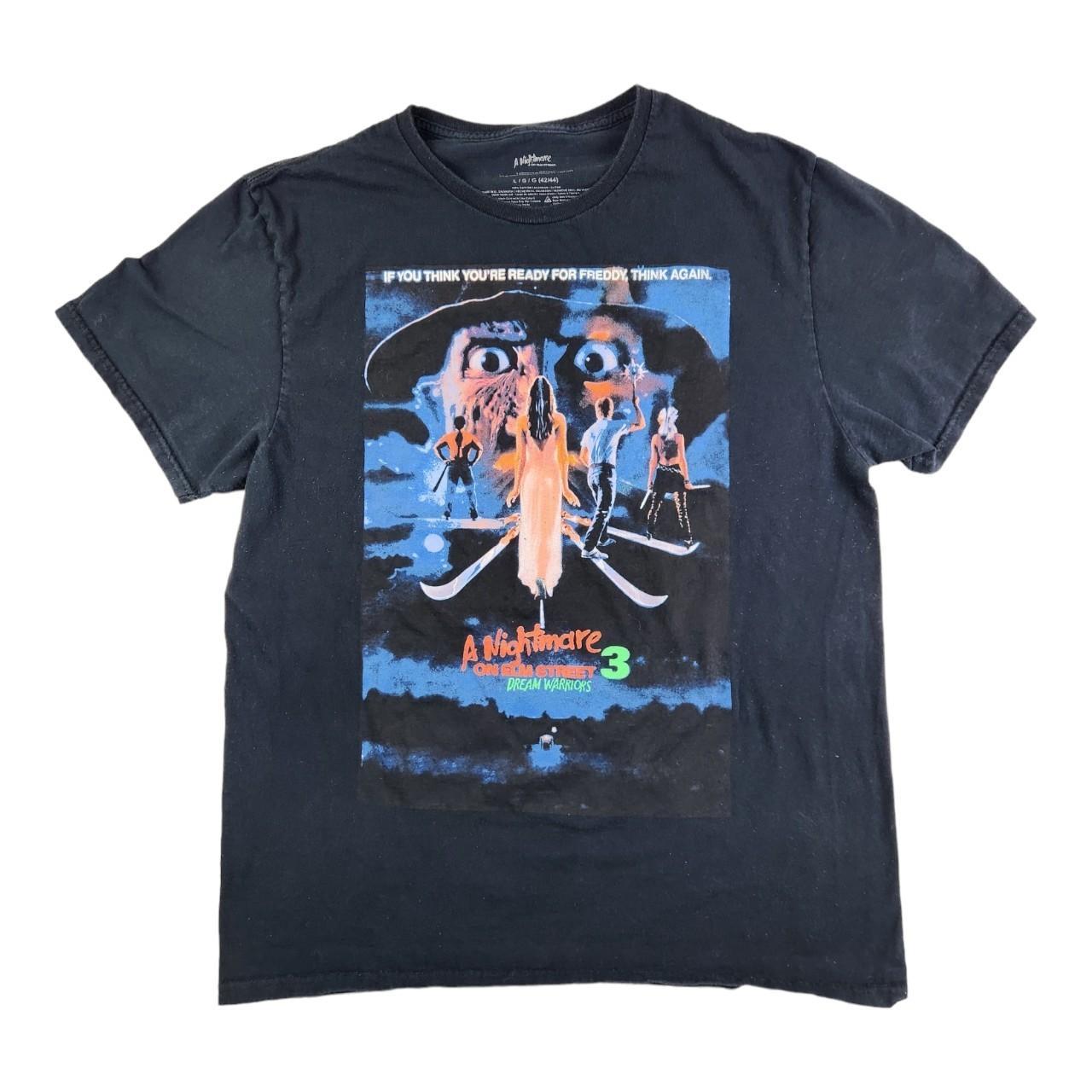 A Nightmare On Elm Street Black Graphic T-Shirt... - Depop