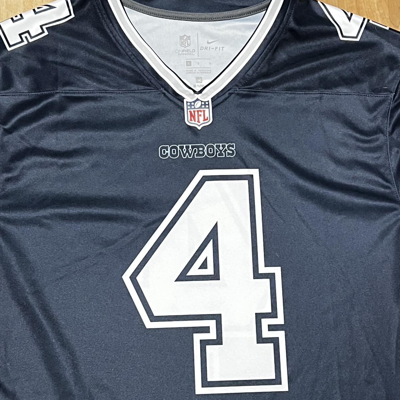 Dallas Cowboys Dak Prescott Jersey Black Blue and - Depop