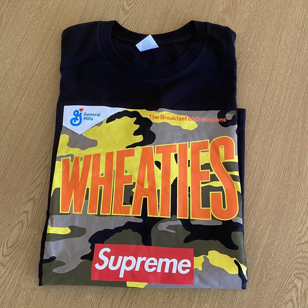 Supreme wheaties tee immaculate condition - Depop