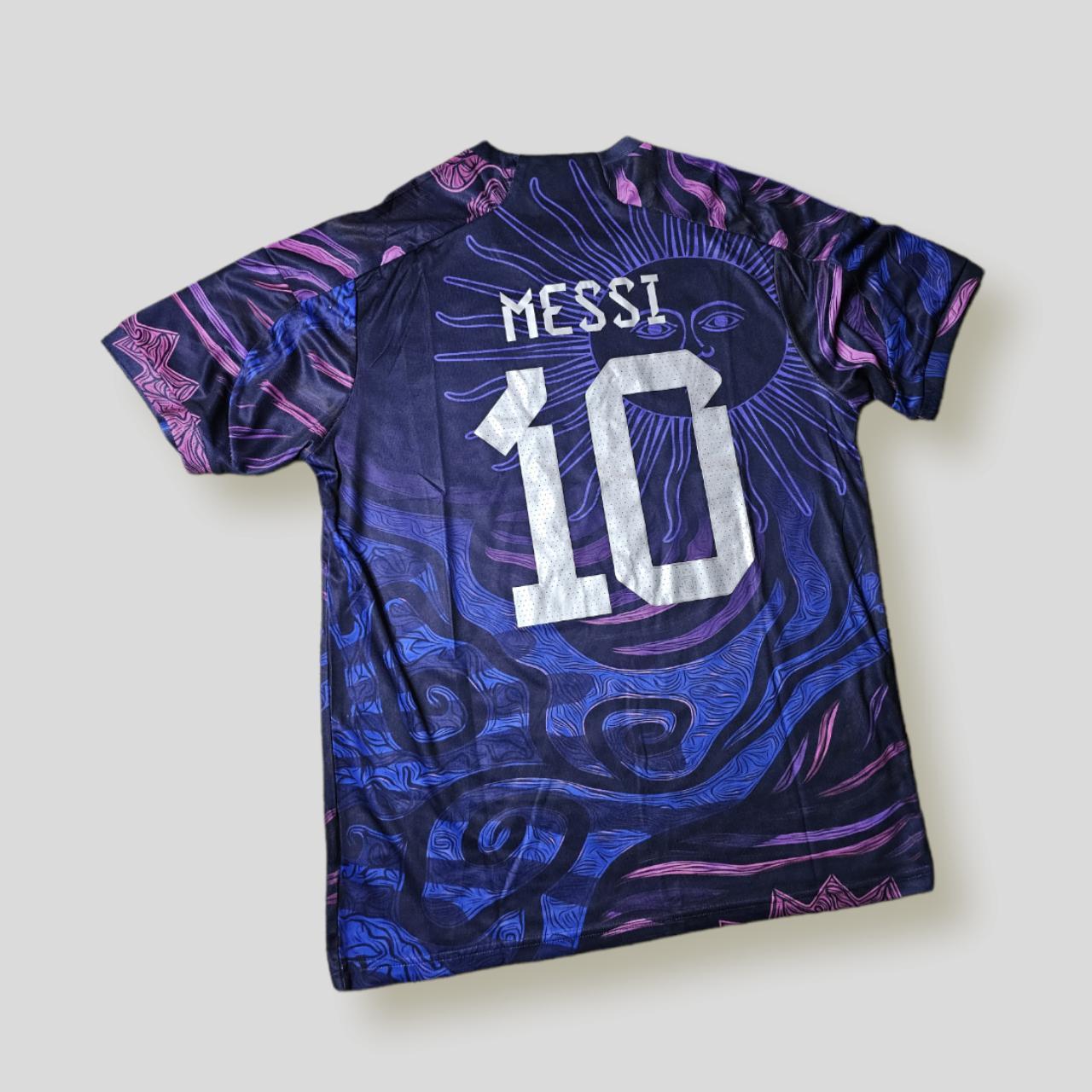 Argentina Away Purple Messi 10 Player version soccer - Depop