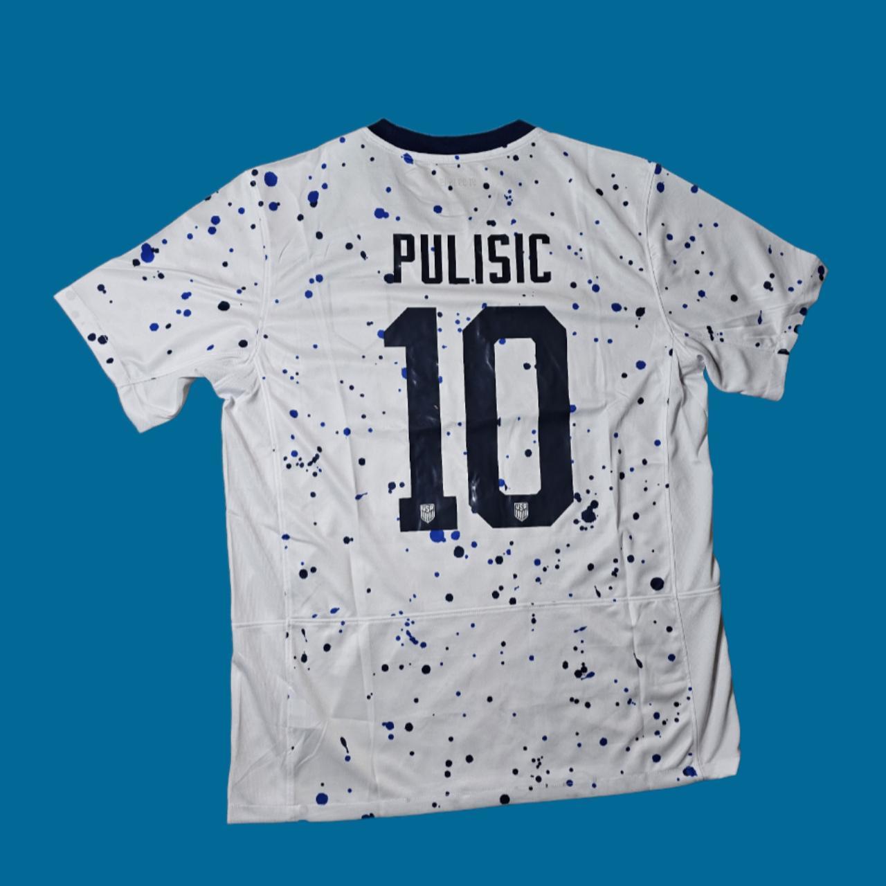 : Pulisic #10 USA Home Soccer Jersey 2022/23 (Large) White :  Sports & Outdoors