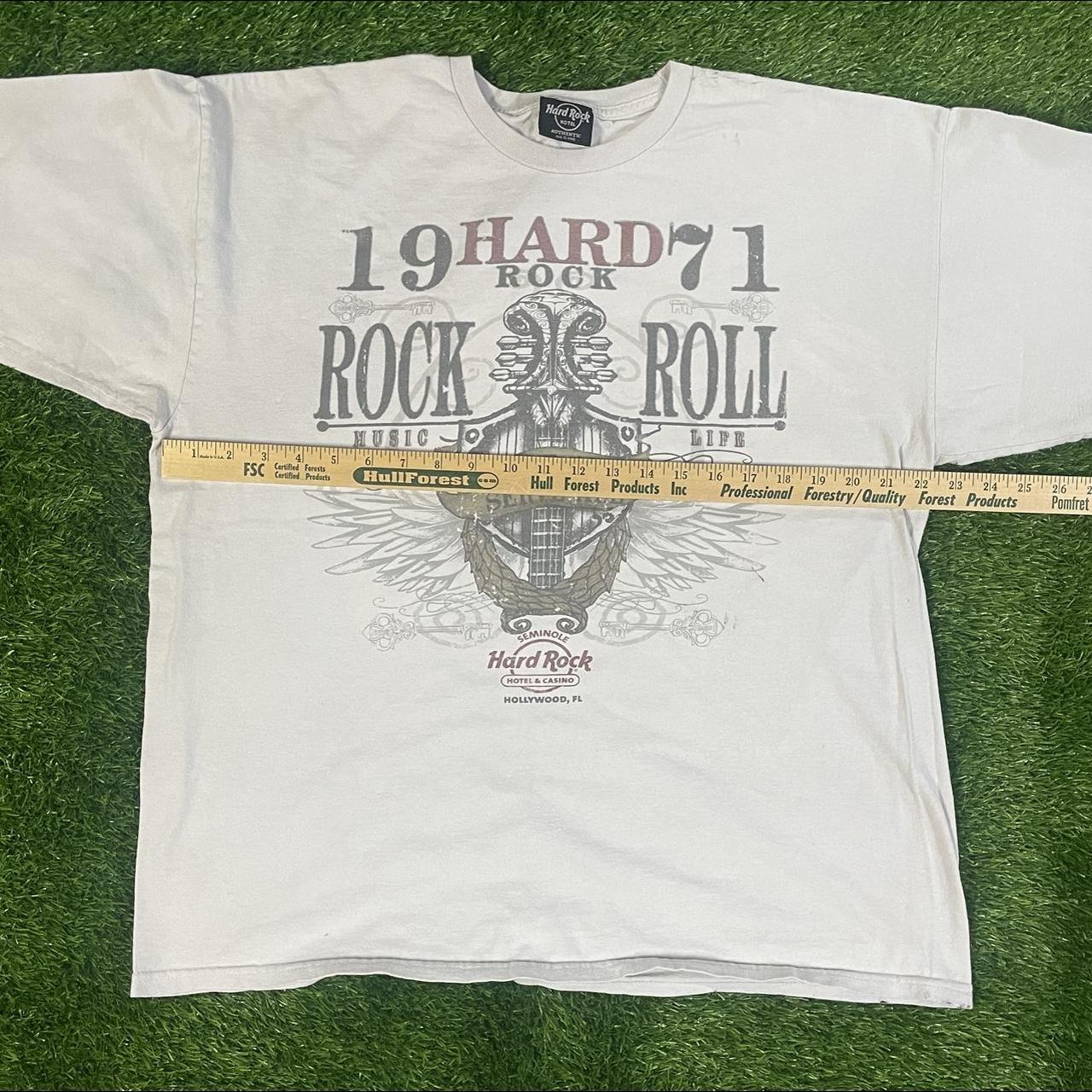 vintage hard rock cafe hollywood fl shirt size L in... - Depop