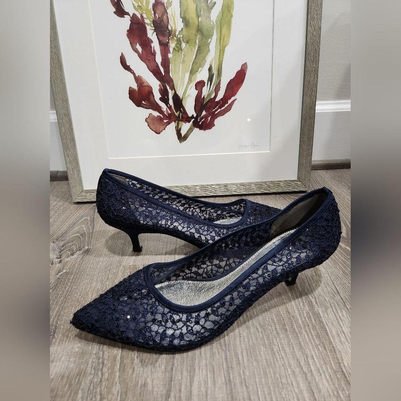 Adrianna Papell Womens Lois Lace Evening Pumps size Depop