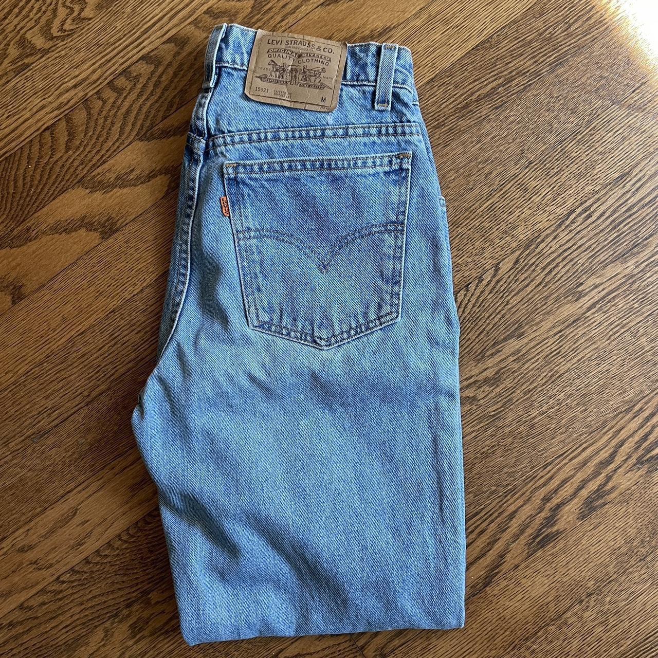 Vintage Orange Tag Levi’s 28 waist 30 inseam Great... - Depop