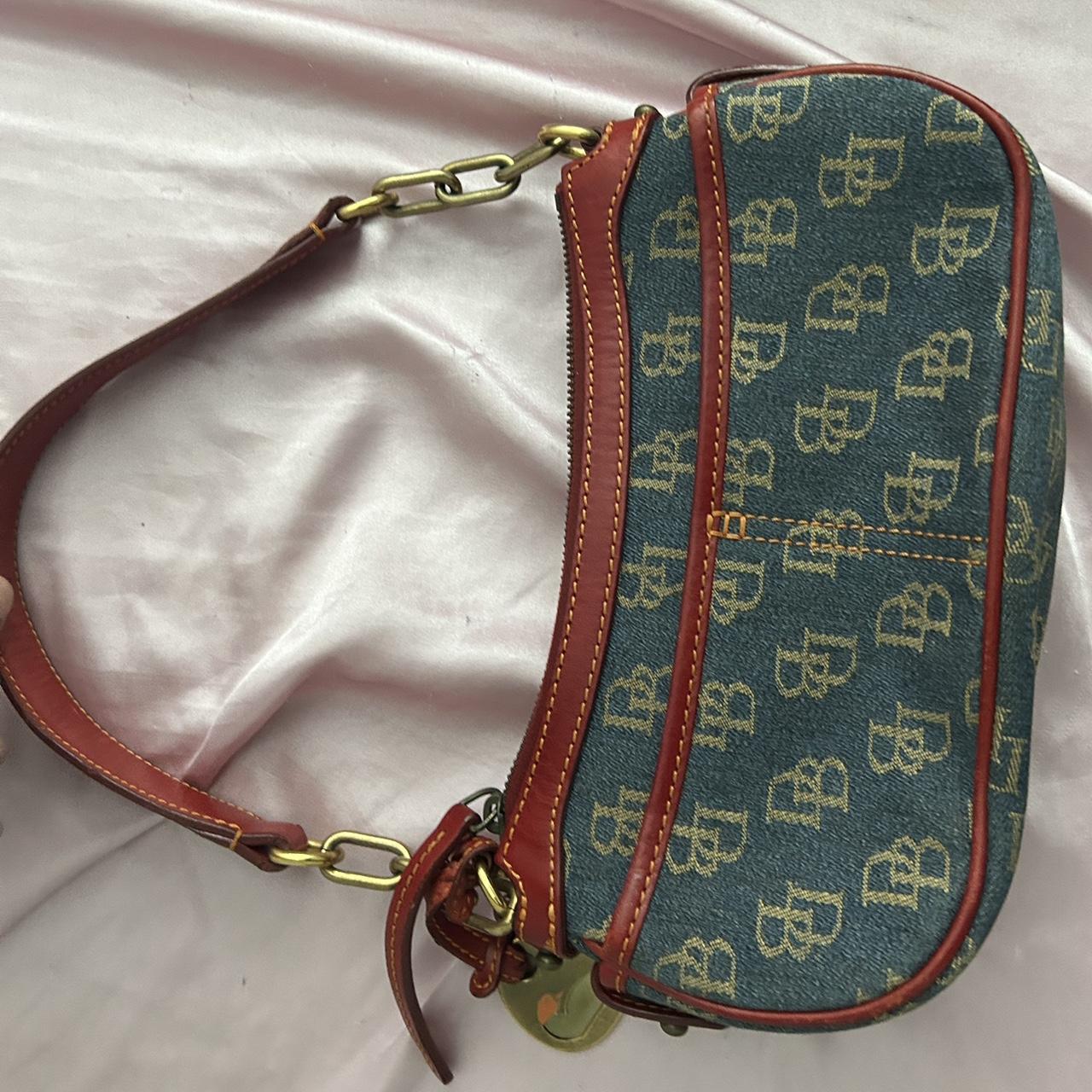 Vintage red and Jean blue dooney and Bourke bag - Depop