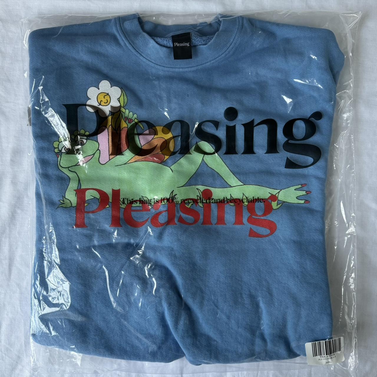 Harry Styles Pleasing Shroom Bloom Crewneck hot in Sky Blue