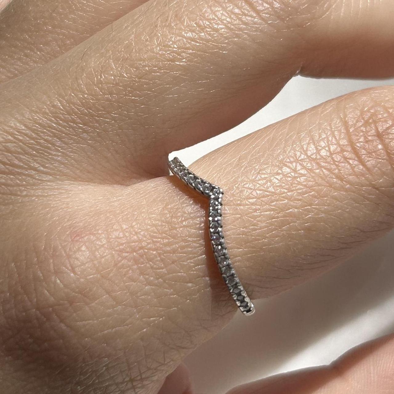 square diamond pandora ring