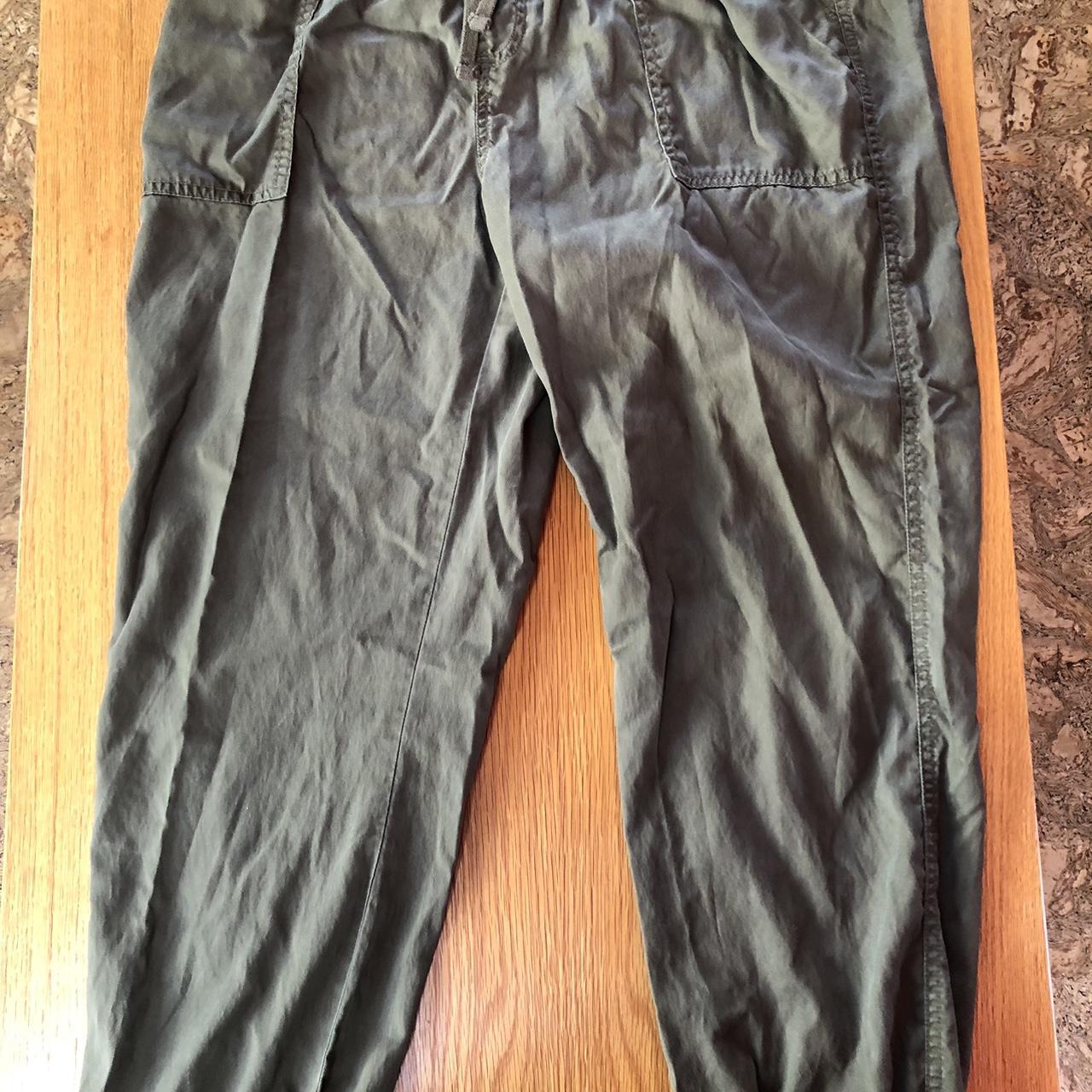 Loose dark green slack - Depop