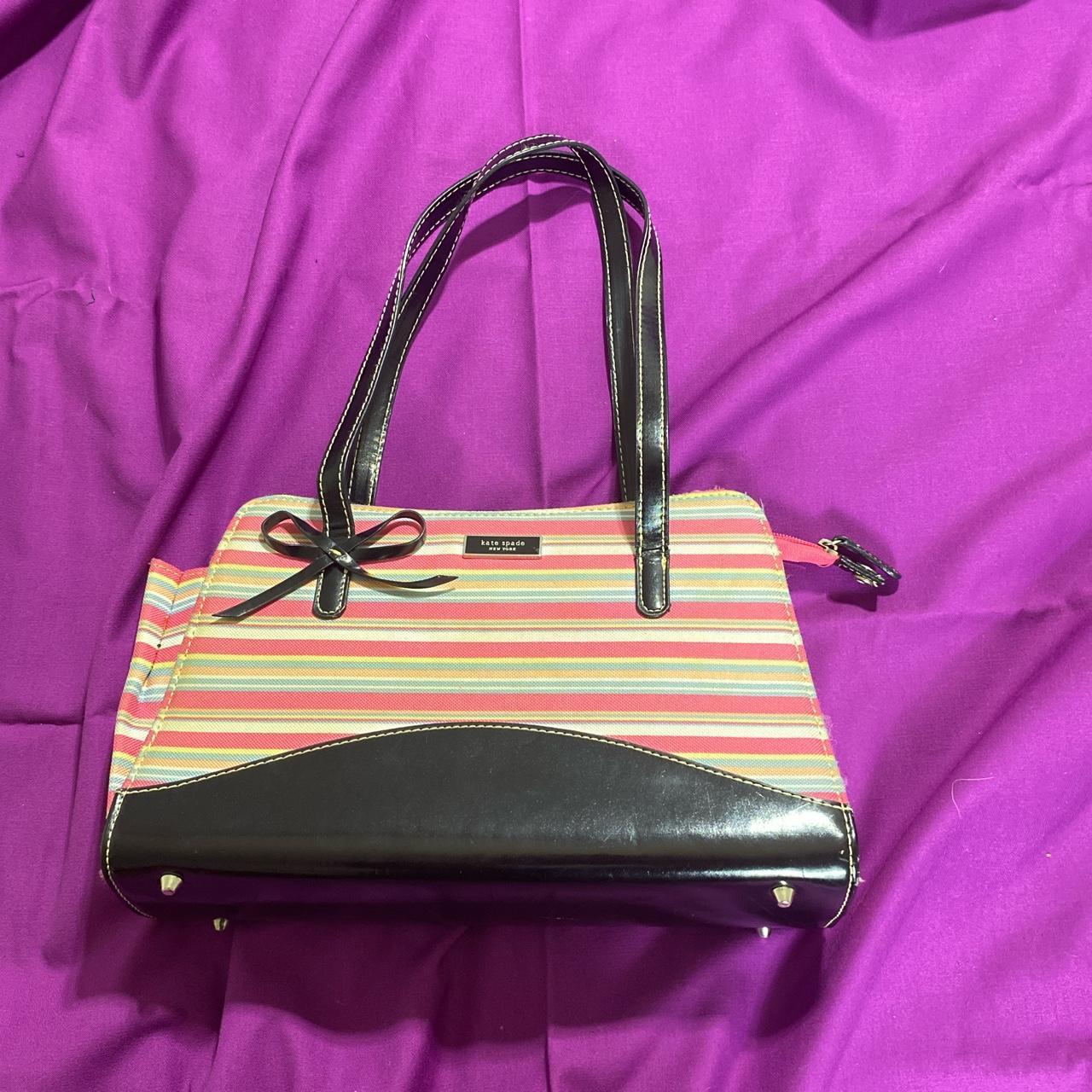 Kate Spade purse shoulder bag cream Black bow polka - Depop