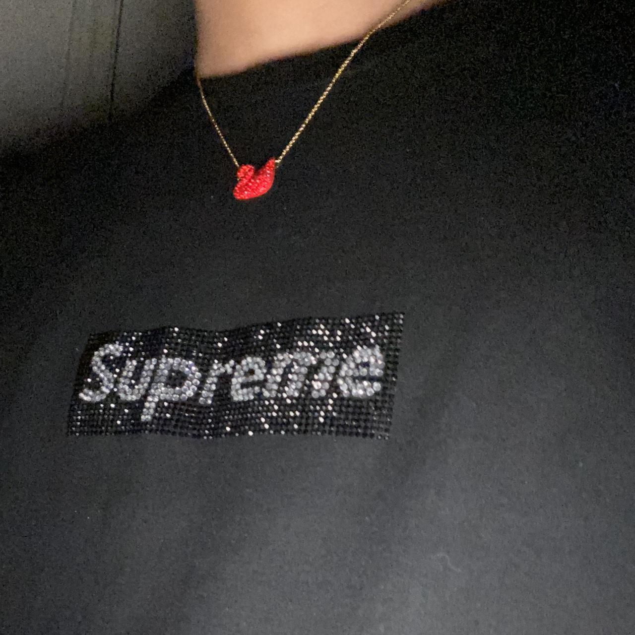 Supreme x swarovski t on sale shirt