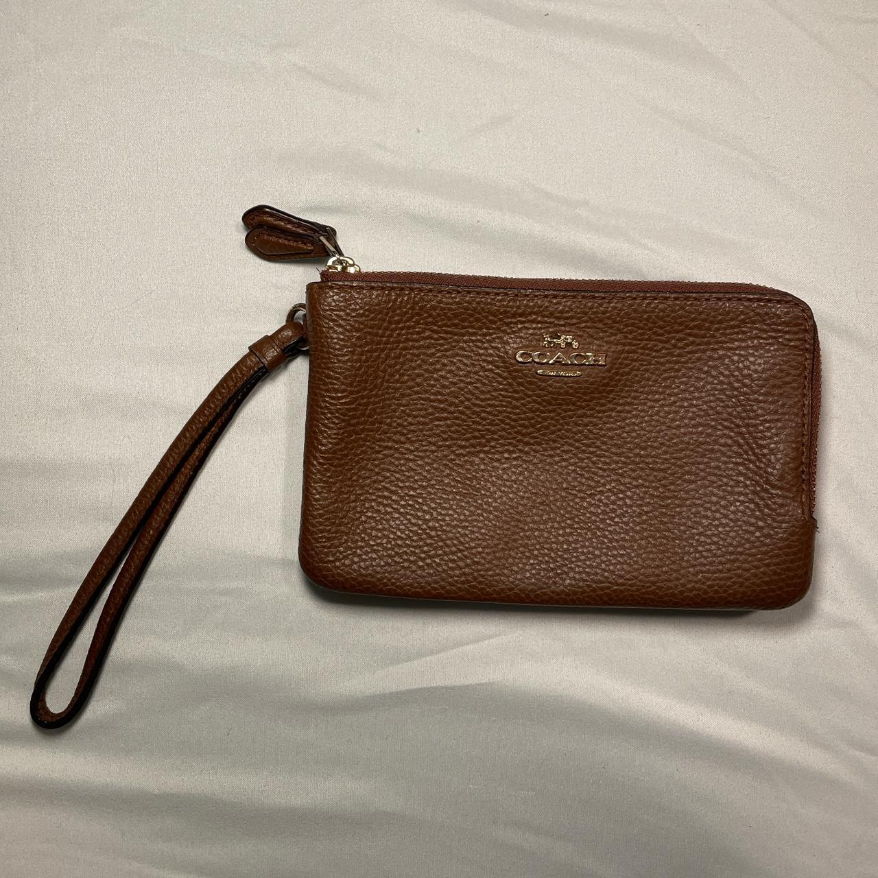 Coach “Small Wristlet” Black Two card slots - Depop