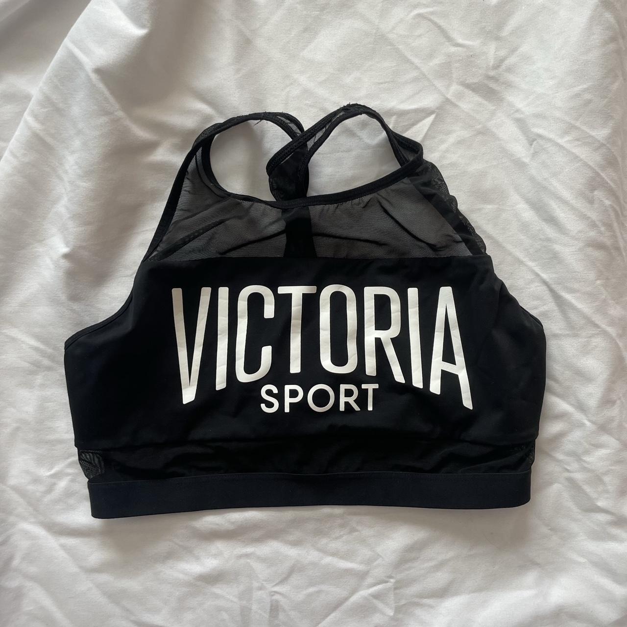 super cute victoria's secret sports bra -black - Depop