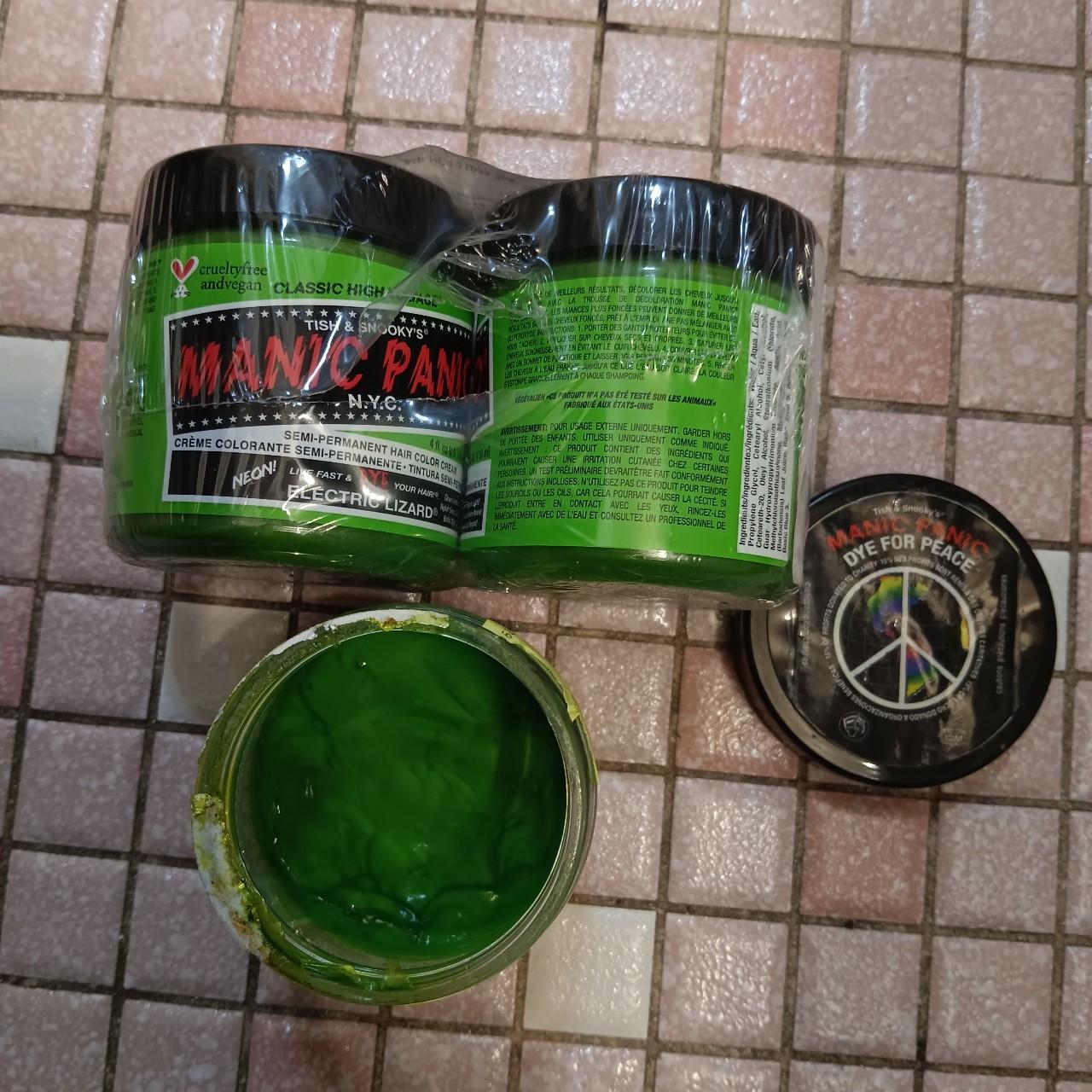 Manic panic electric lizard vegan hair dye 2.5 4oz... - Depop