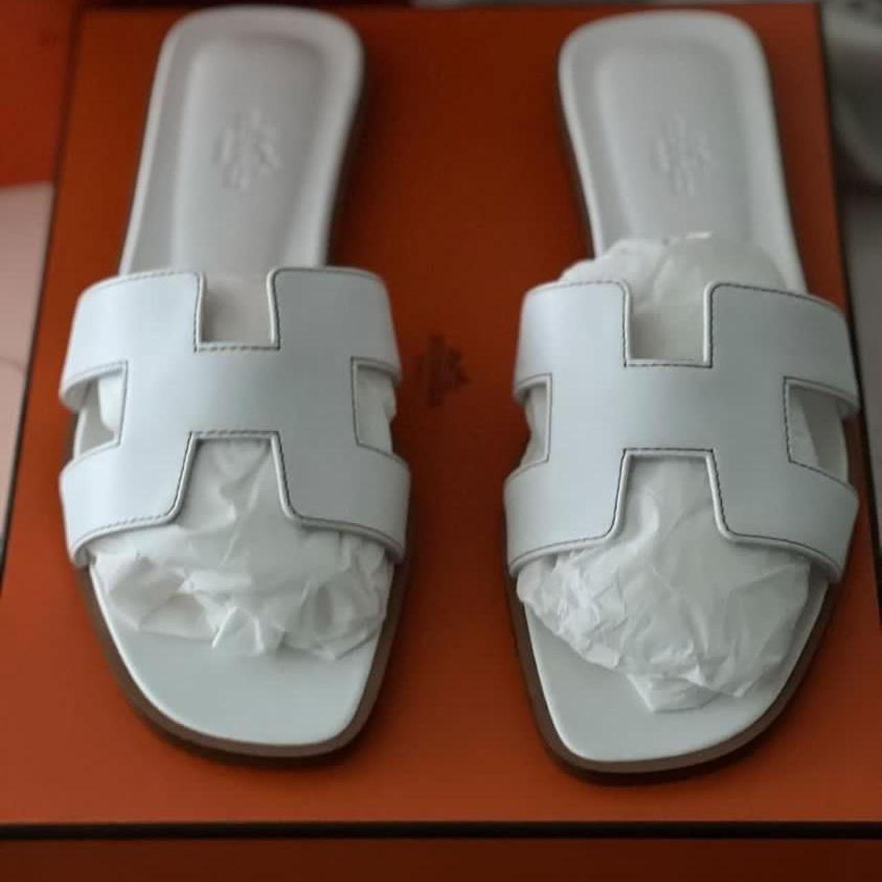 Hermes slides 100 authentic With receipt In box Depop