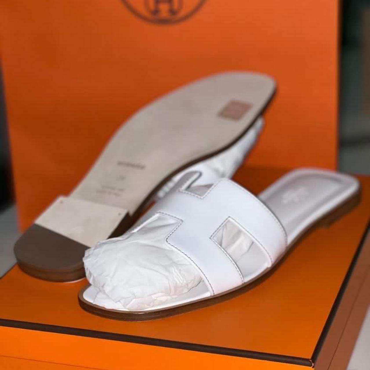 Hermes slides 100% authentic With receipt In box - Depop