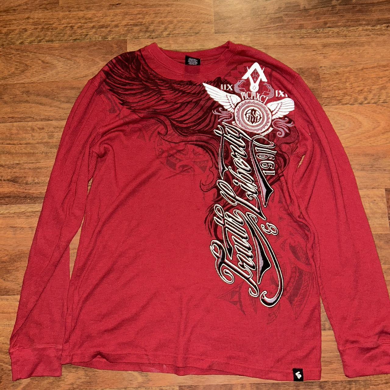 🔥Super rare, Y2K South Pole red thermal long