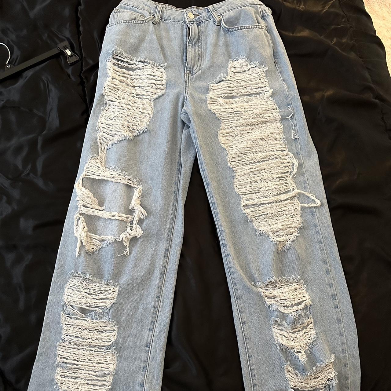 Forever 21 Men's ripped skinny jeans 31 - Depop