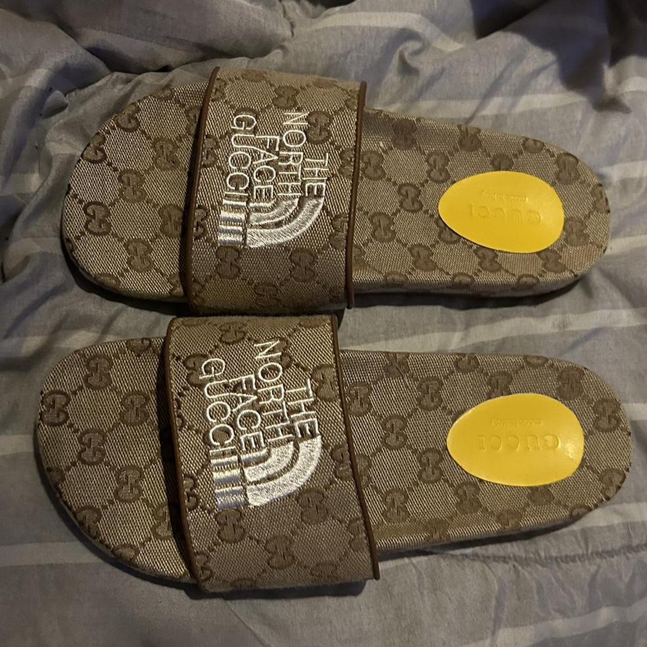The North Face x Gucci Slides Men Size 8.5 gucci... Depop