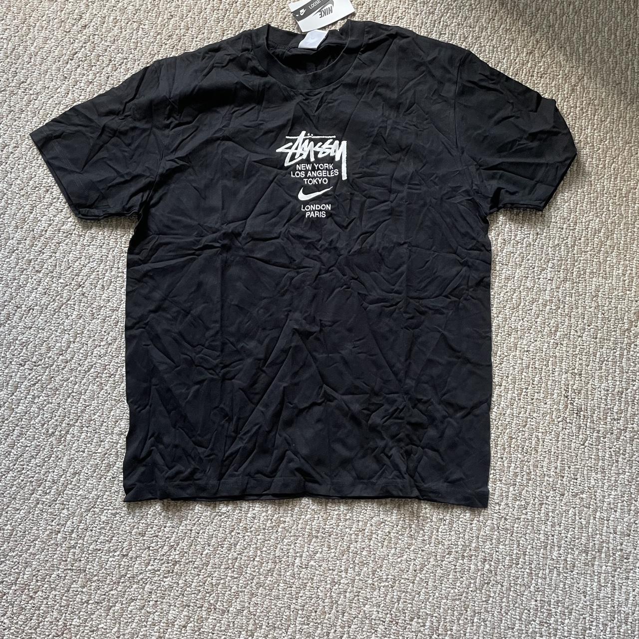 Black Nike X Stussy T-shirt Brand New, Never Worn - Depop