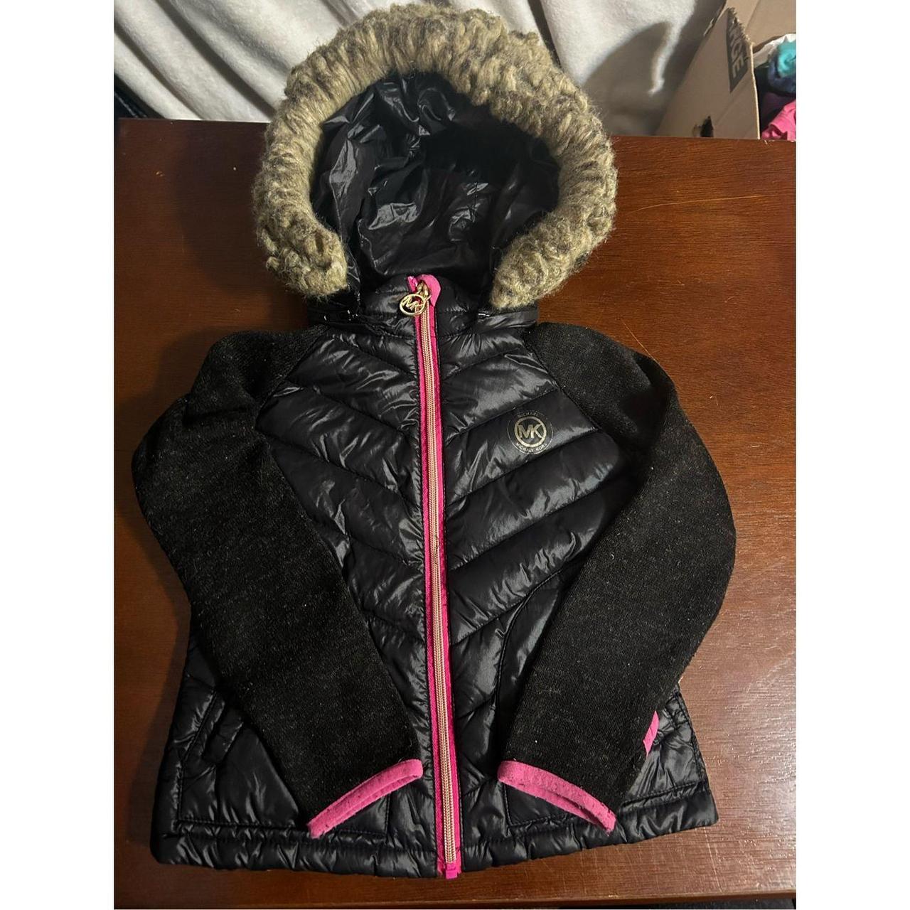 Michael kors vest with fur clearance hood