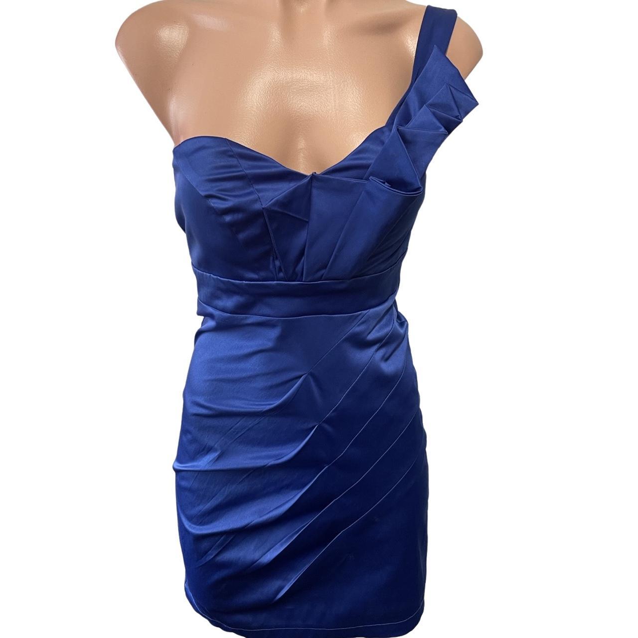 Stunning Blue clubbing dress Size small Excellent... Depop