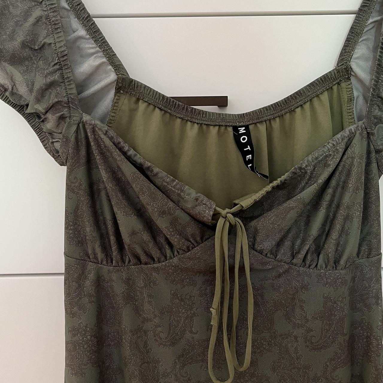 Urban Outfitters / Motel brand paisley green mini... - Depop