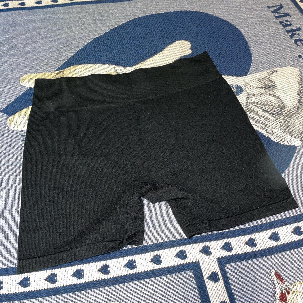 Wild Fable black mid thigh ribbed biker shorts size... - Depop