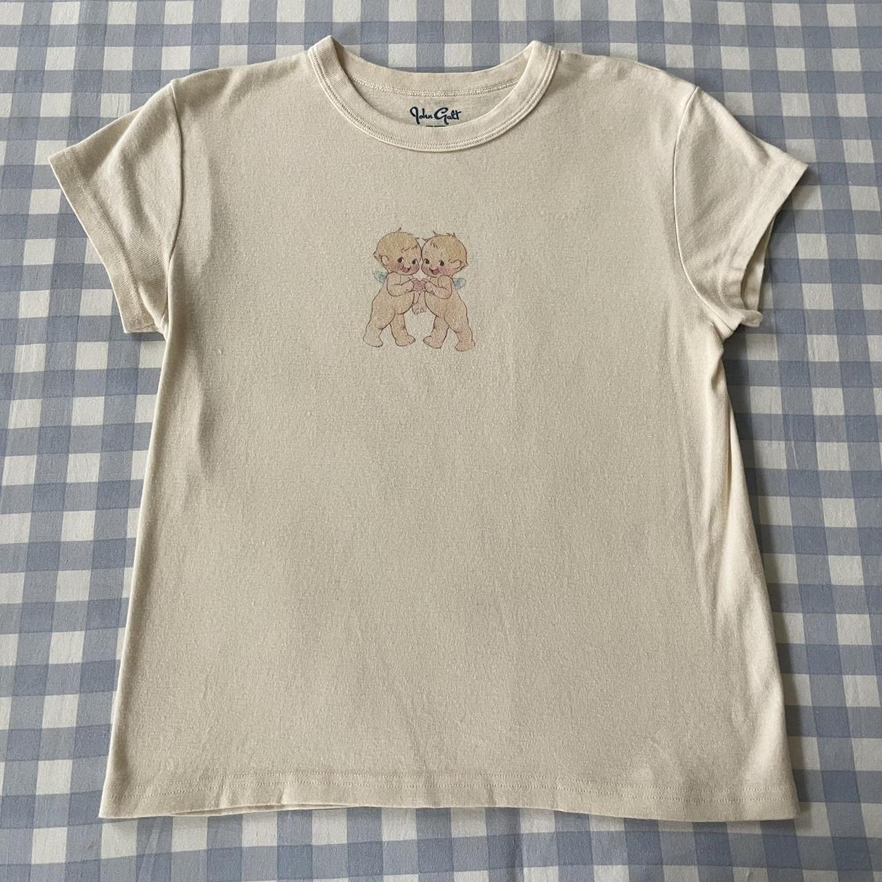 ♡︎ Brandy Melville babies tee ♡︎ One size fits all... - Depop