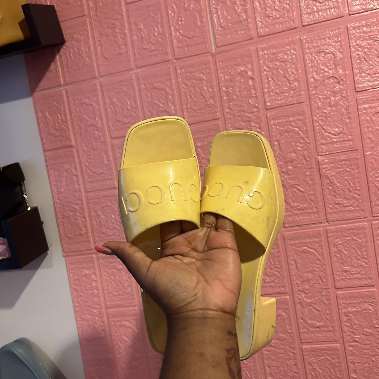 Yellow sandals size on sale 1