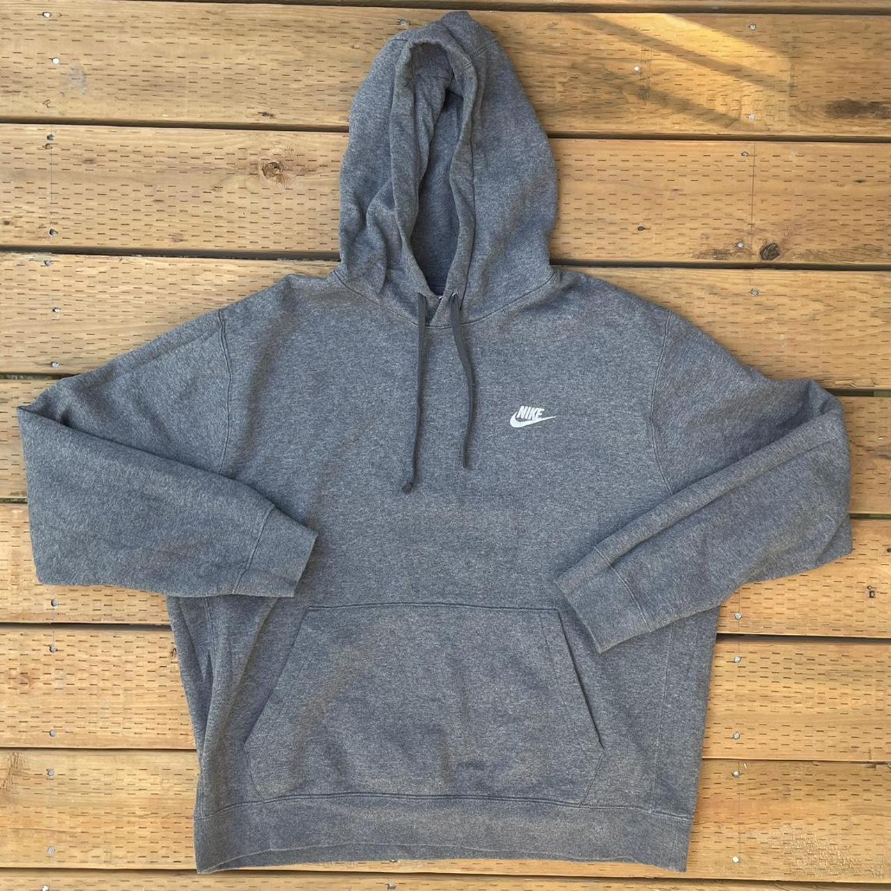 swoosh nike hoodie grey