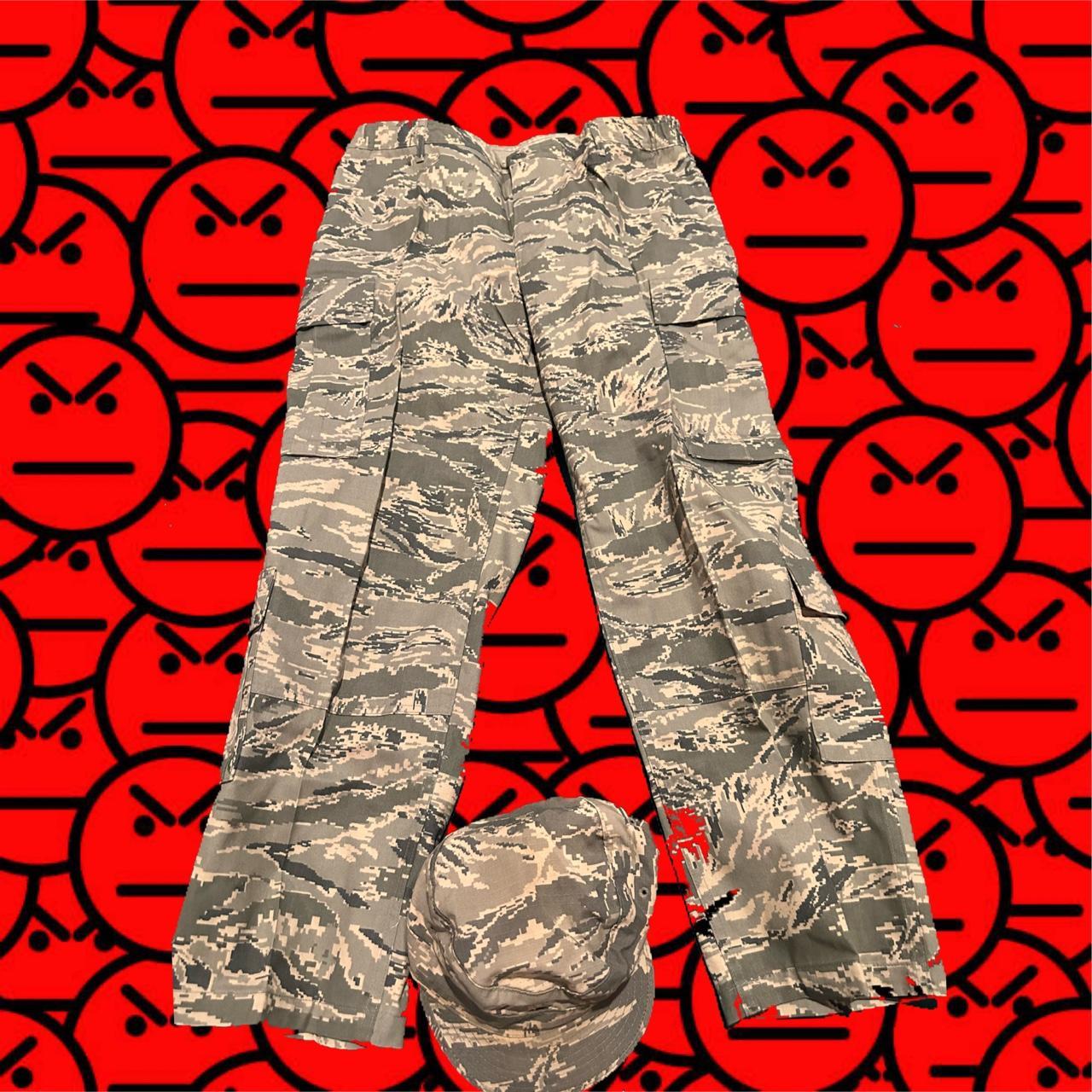 Army fatigue pants on sale with red stripe