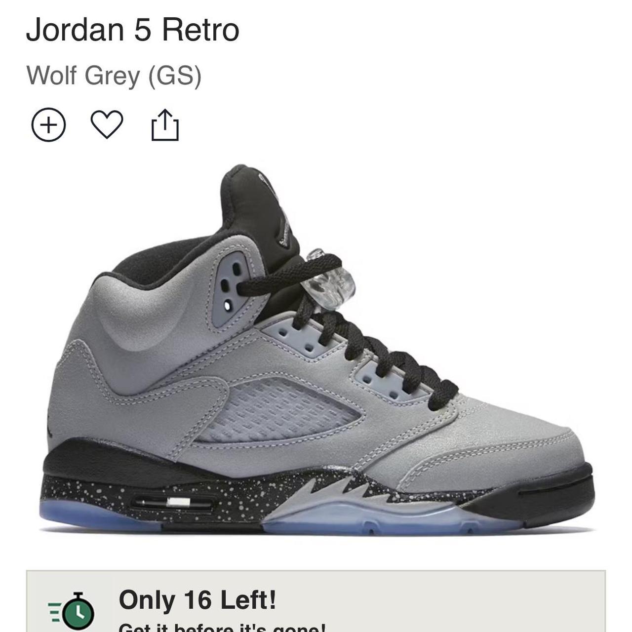 Jordan 5 retro wolf hot sale grey